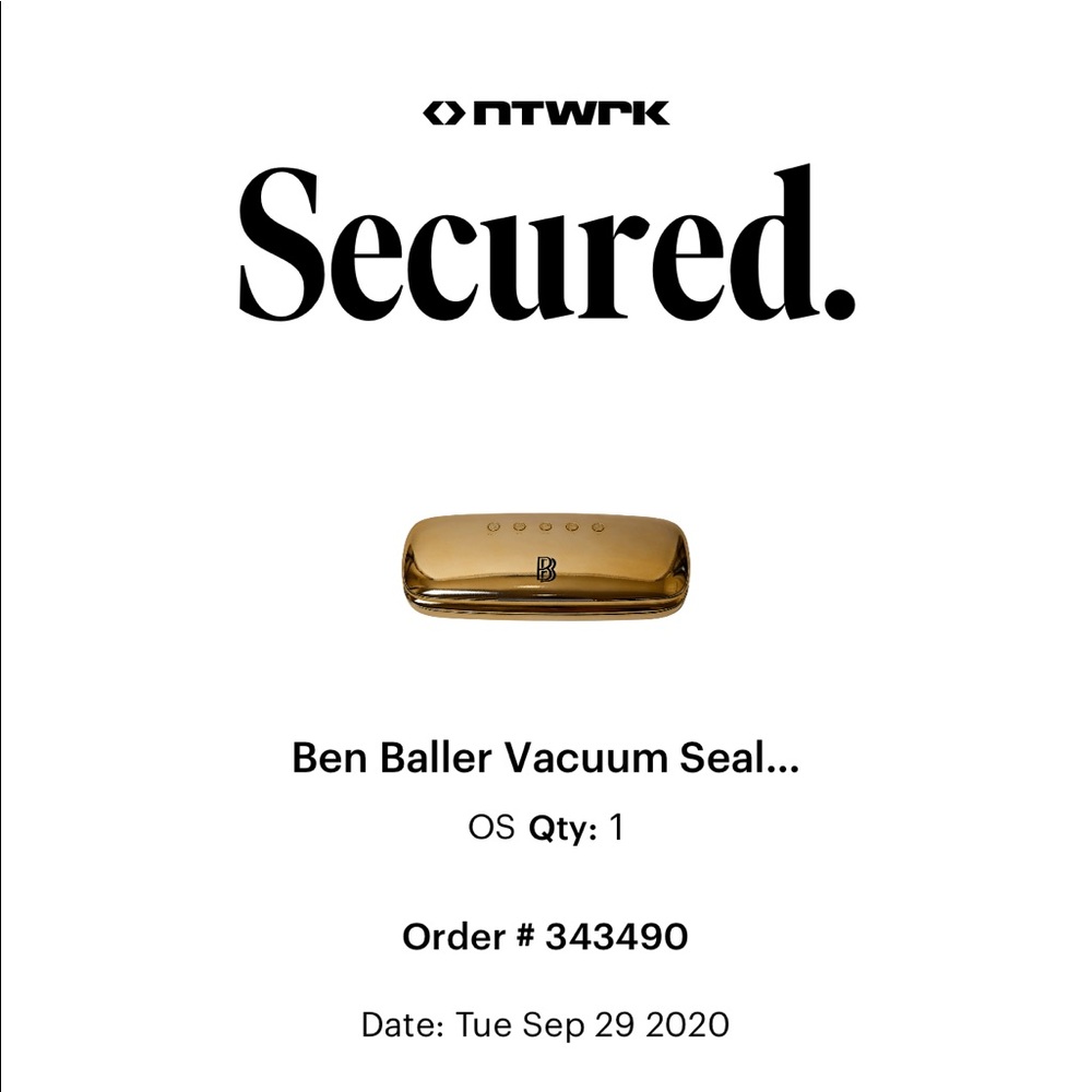 Ben Baller Gold Vacuum Sealer
